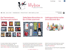 Tablet Screenshot of lillybox.de